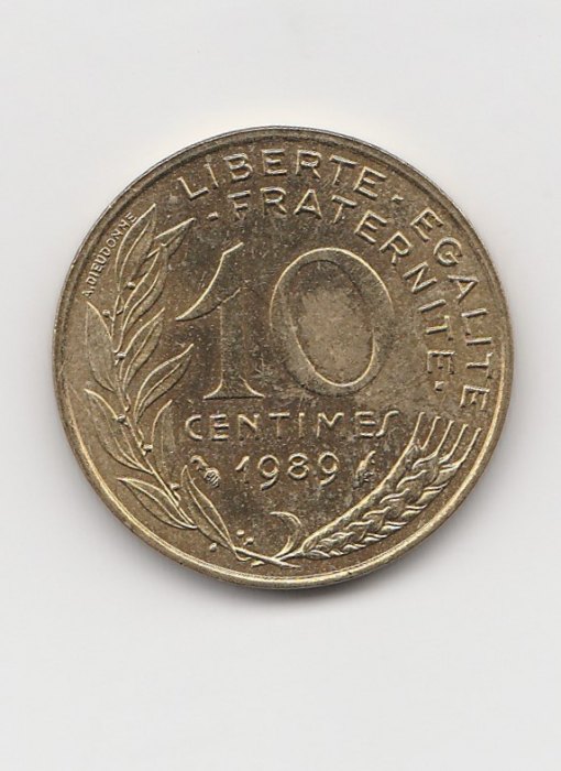  10 Centimes Frankreich 1989 (B958)   