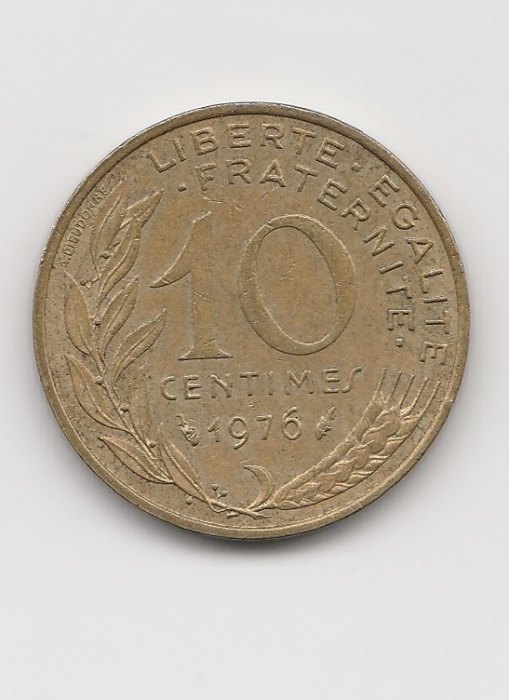  10 Centimes Frankreich 1976 (B960)   