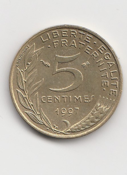  5 Centimes Frankreich 1997 (B962)   