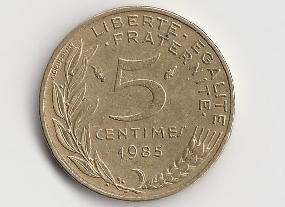  5 Centimes Frankreich 1985 (B968)   