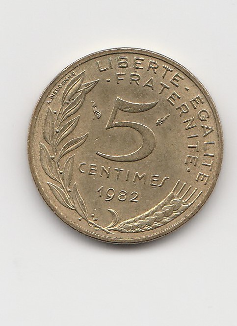  5 Centimes Frankreich 1982 (B969)   