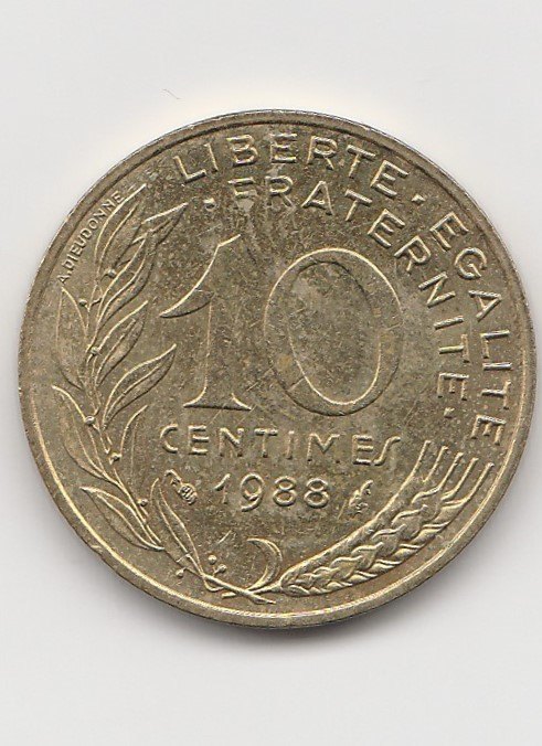  10 Centimes Frankreich 1988(B971)   