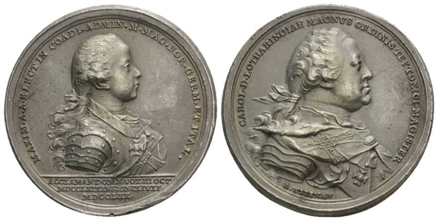  Zinnmedaille 1770; Ø 46 mm, 43,38 g   