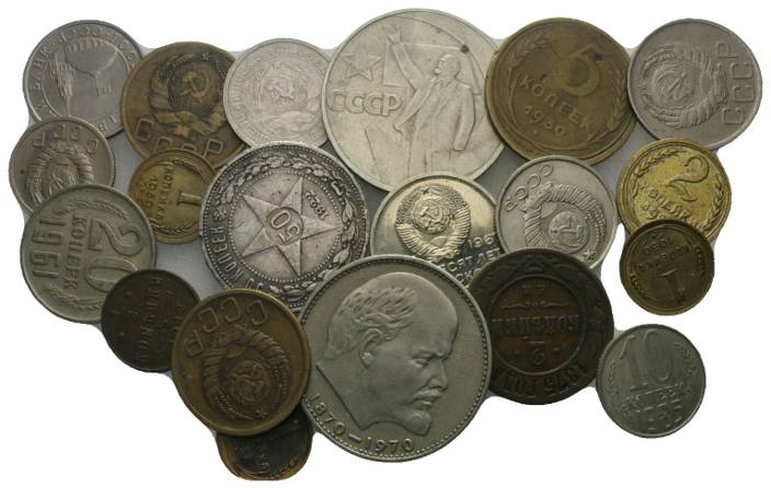  Russland, 20 Kleinmünzen   