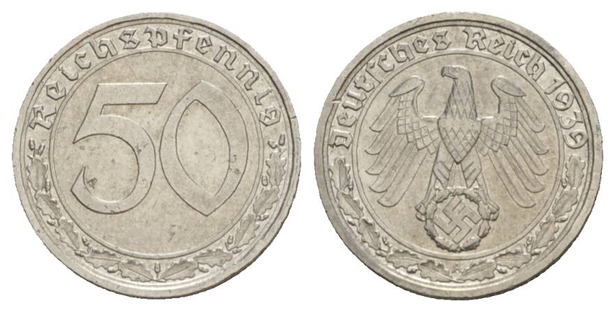  Kaiserreich, 50 Pfennig, 1939   
