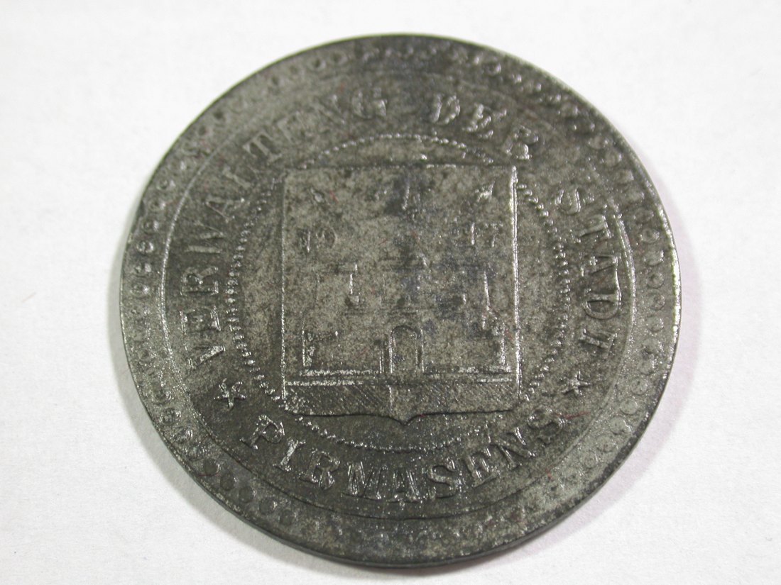  B16  Pirmasens  50 Pfennig 1917 Zink in ss-vz  Originalbilder   