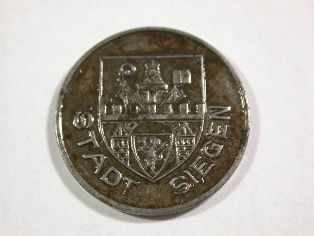  B16  Siegen 5 Pfennig 1918 Eisen in ss+  Originalbilder   