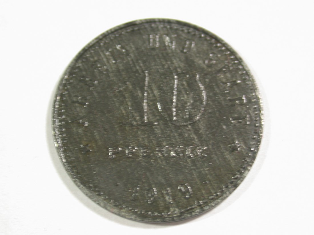 B16 Weissenfels 10 Pfennig 1919 Zink in vz+ Originalbilder
