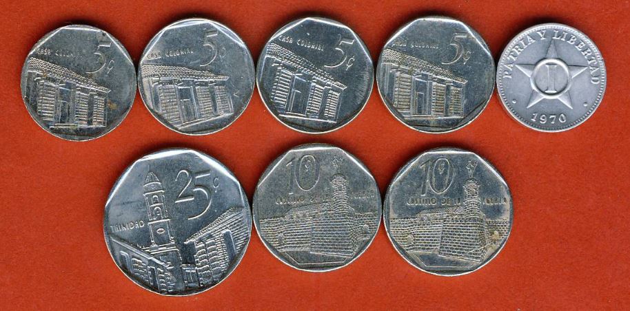 Kuba Lot 8 Münzen   