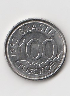  100 Cruzeiros Brasilien 1992 (K024)   