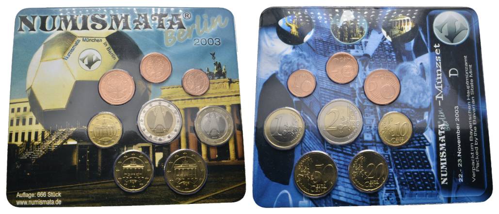  BRD Euro Kursmünzensatz 2003 D   