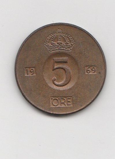  5 Öre Schweden 1969 (K043)   