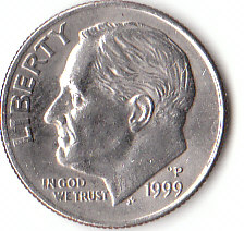 USA (C196)b. 1 Dime 1999 P siehe scan