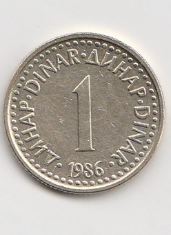  1 Dinar Jugoslawien 1986 (K049)   