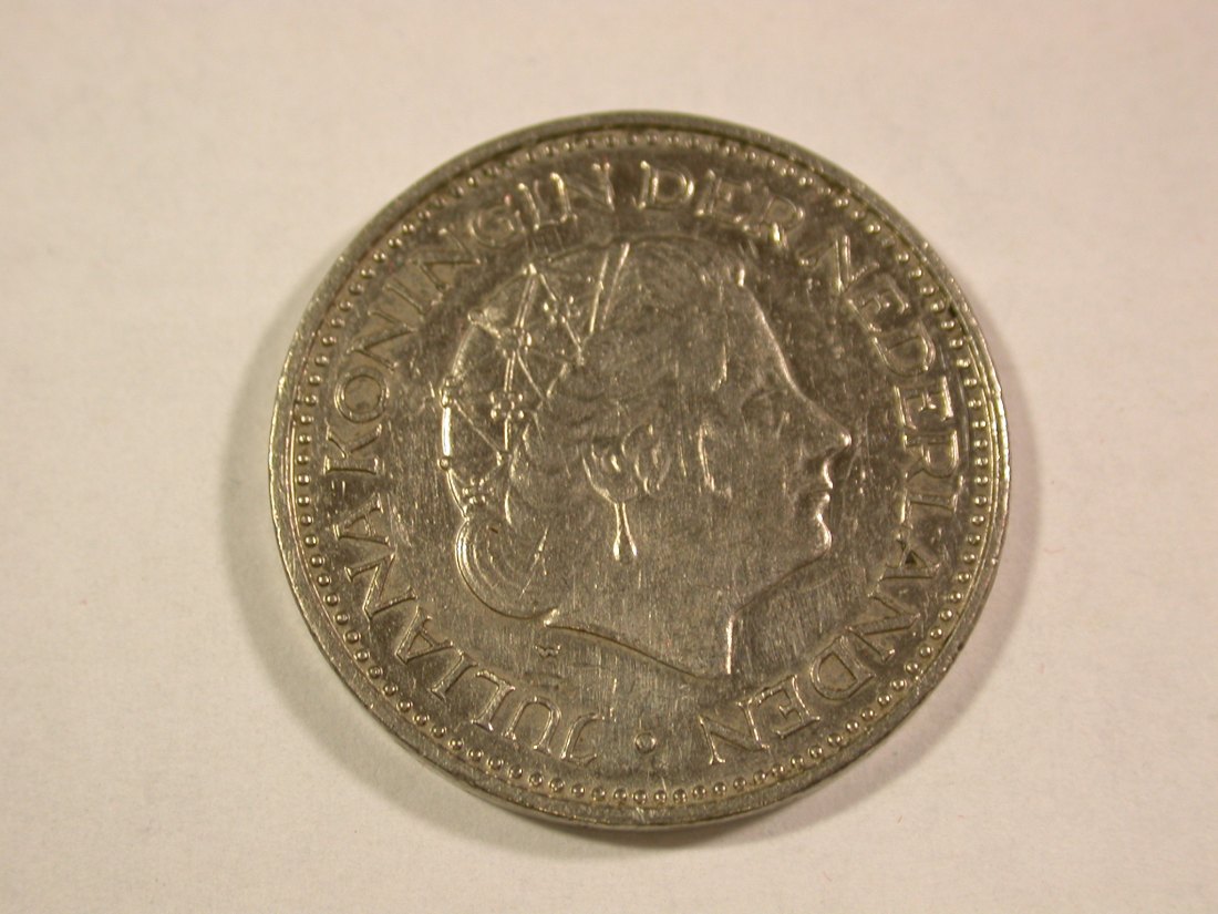  B44 Niederlande  1 Gulden 1972 in ss  Originalbilder   