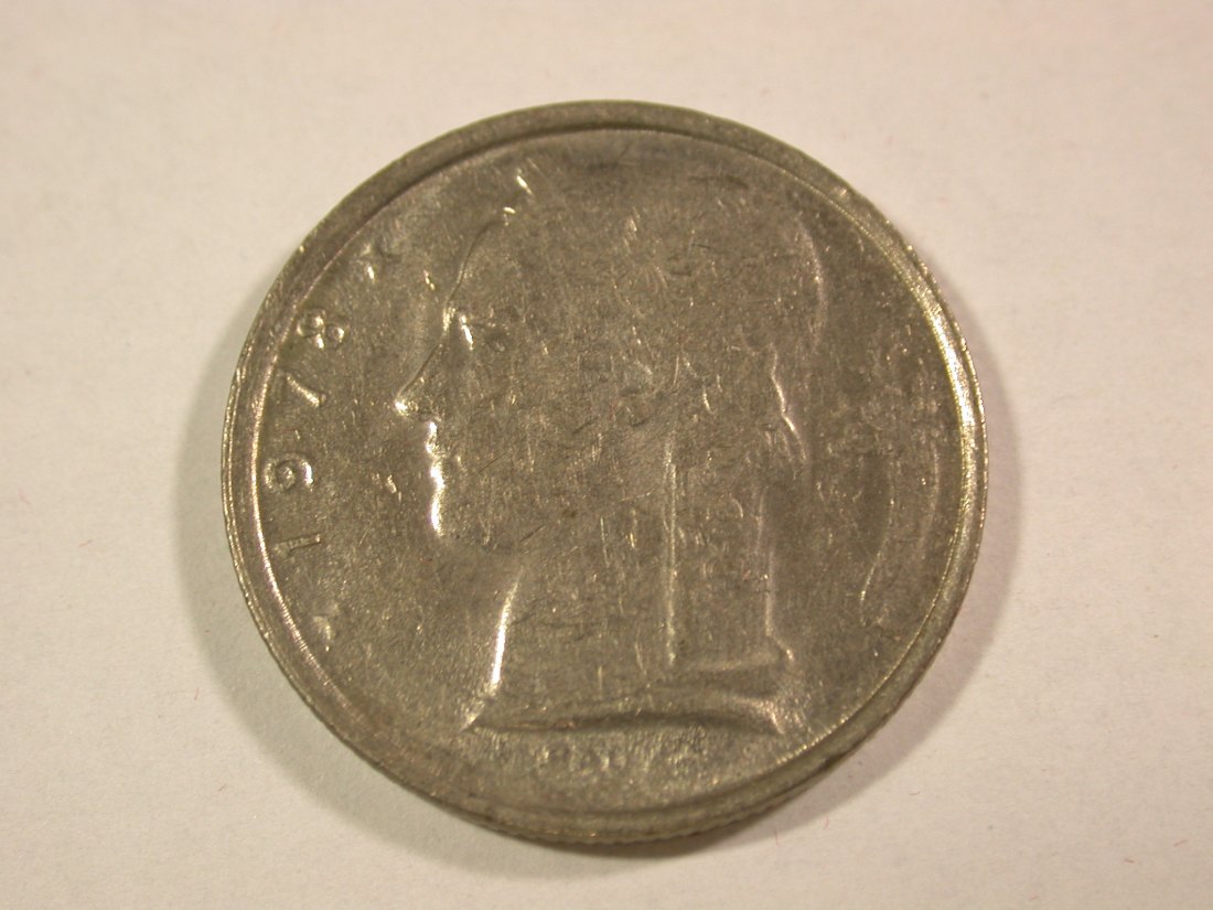 B44 Belgien 5 Francs 1978 in ss-vz Originalbilder