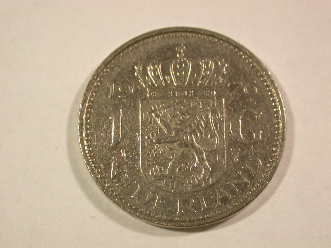  B44 Niederlande 1 Gulden 1976 in ss+  Originalbilder   