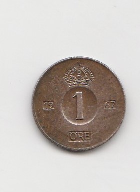  1 Ore Schweden 1967 (K094)   