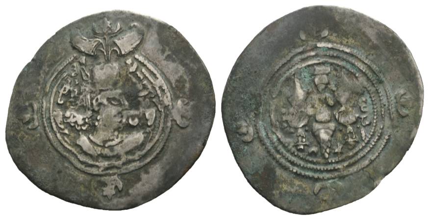  Persien, Sasaniden, Drachme; 3,87 g   