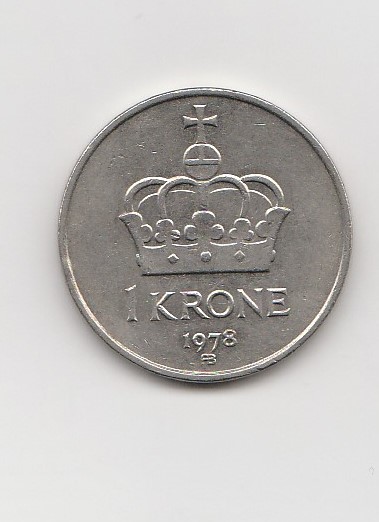  1 Krone Norwegen 1978  (K099)   