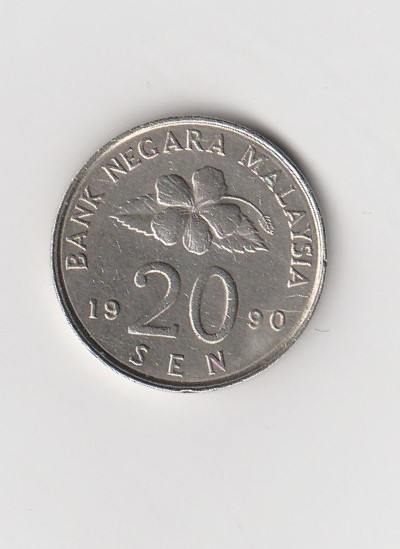  20 Sen Malaysia 1990 (K155)   