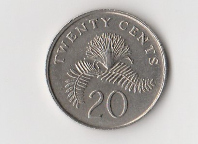  20 Cent Singapore 1990 (K158)   