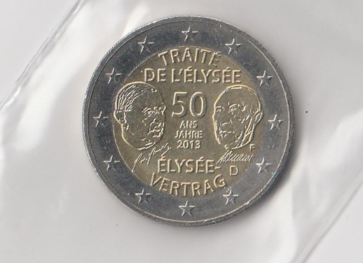  2 Euro Deutschland 2013 50 Jahre Elysee Vertrag  (K159)   