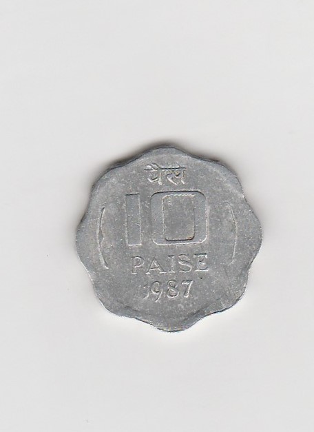  10 Paise Indien 1987 (K163)   