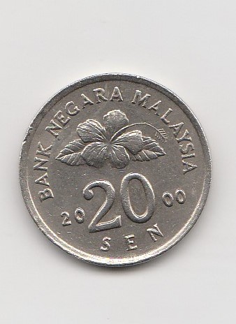  20 Sen Malaysia 2000 (K197)   