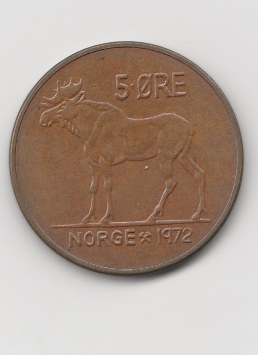  5 Ore Norwegen 1972 (K257)   