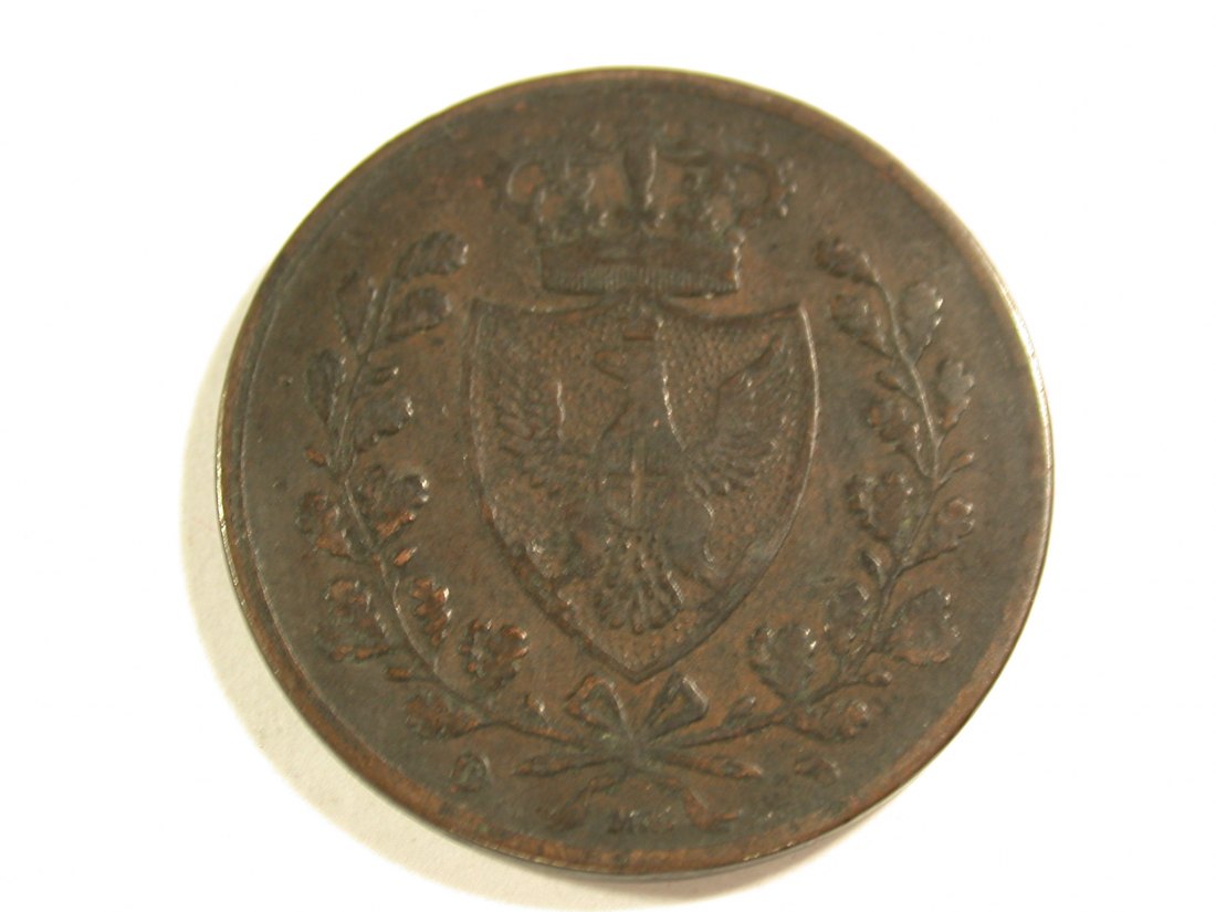  B45 Italien 5 Centesimi 1826 in ss/ss+ Originalbilder   