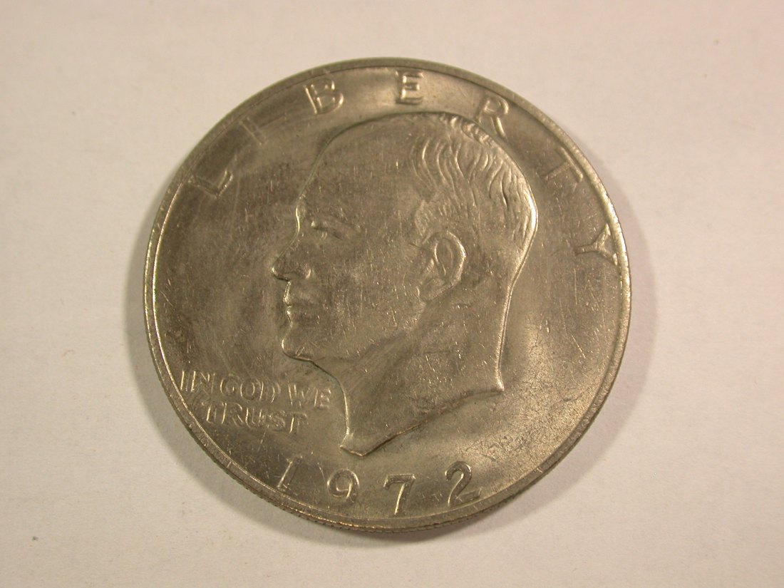  B45 USA  1 Dollar 1972 in ss-vz/vz  Originalbilder   