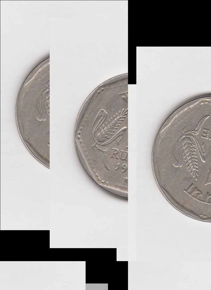 1 Rupee Indien 1991 mit Stern unter der Jahreszahl (K355)
