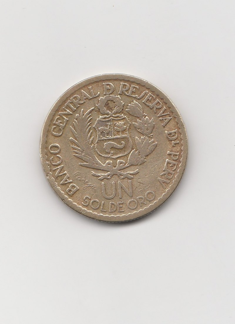 1 Sol de oro Peru 1965 400 Jahre Münzstätte Lima (K384)