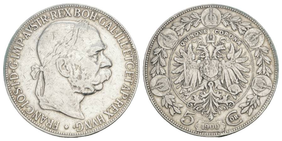  Österreich, 5 Kronen 1900   