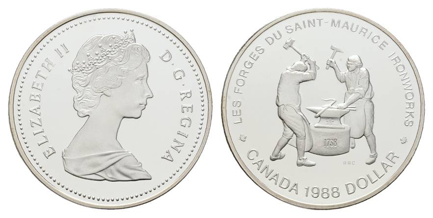  Canada, Dollar 1988; PP, AG   