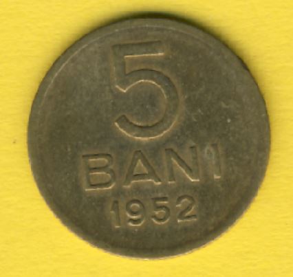  Rumänien 5 Bani 1952   