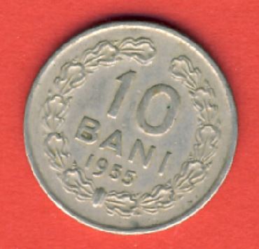  Rumänien 10 Bani 1955   