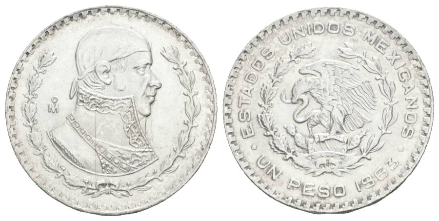  Mexiko; Ein Pesos 1963   