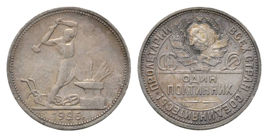  Russland UDSSR, 50 Kopeken 1926   