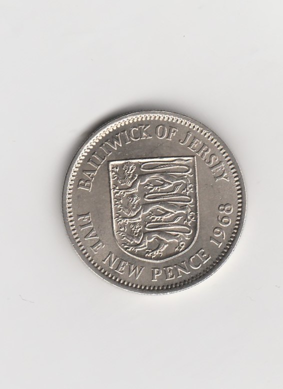  5 pence Jersey  1968 (K488)   