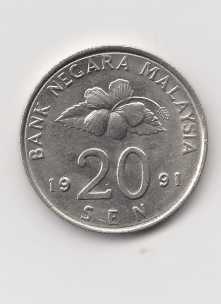  20 Sen Malaysia 1991  (K565)   