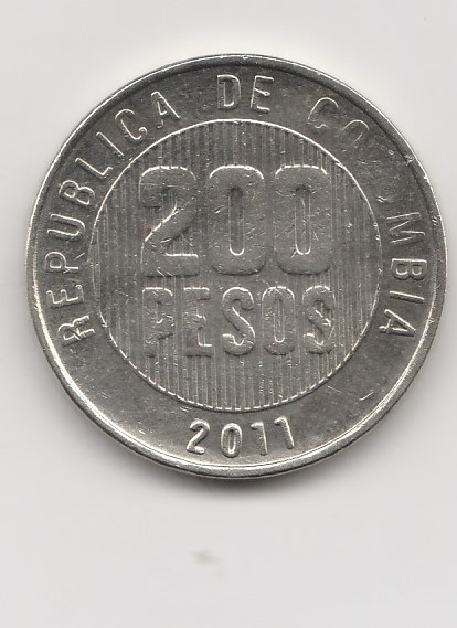  200 Pesos Kolumbien 2011(K570)   
