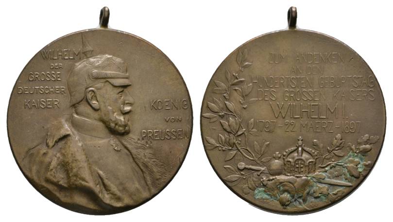  Bronzemedaille 1897; 32,23 g, Ø 40 mm   