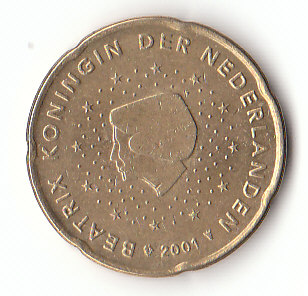 Niederlande (C210)b. 20 Cent 2001 siehe scan