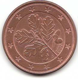 Deutschland (C214)b. 5 Cent 2002 J siehe scan