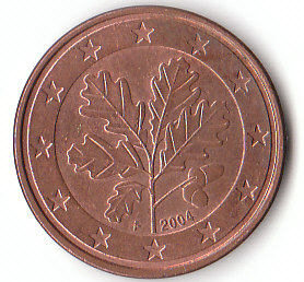 Deutschland (C216)b. 5 Cent 2004 F siehe scan