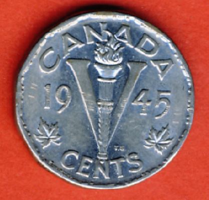  Kanada 5 Cents 1945   