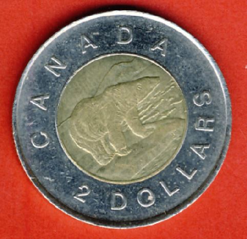  Kanada 2 Dollars 1996 Eisbär   