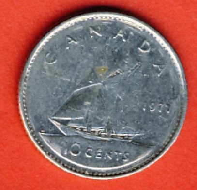  Kanada 10 Cents 1977   